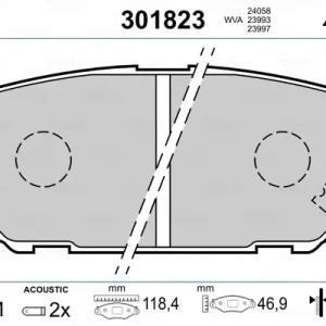 VALEO 301823 - Bremsbelagsatz, Scheibenbremse - FIRST Begrenztes Angebot