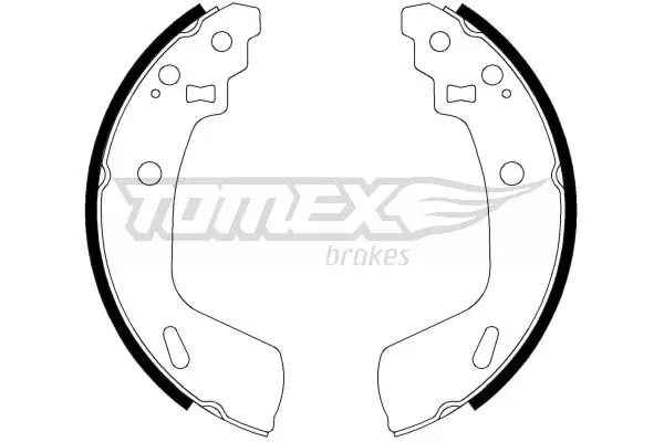 Preiswert TOMEX Brakes TX 23-14 - Bremsbackensatz