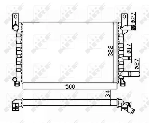 Top-Angebot NRF 506220 - Kühler, Motorkühlung