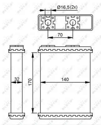 NRF 52230 - Wärmetauscher, Innenraumheizung Neuheit