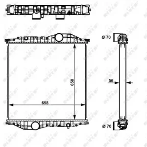 Super-Preis NRF 529710 - Kühler, Motorkühlung