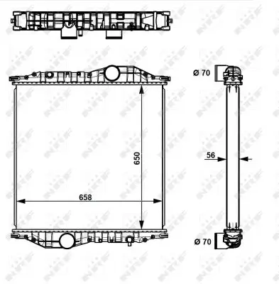 Super-Preis NRF 529710 - Kühler, Motorkühlung