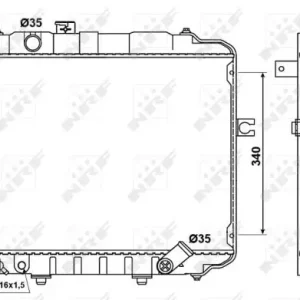 Beliebt NRF 53034 - Kühler, Motorkühlung