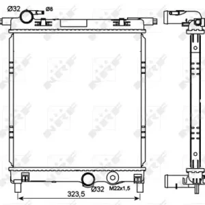 Billig NRF 53101 - Kühler, Motorkühlung