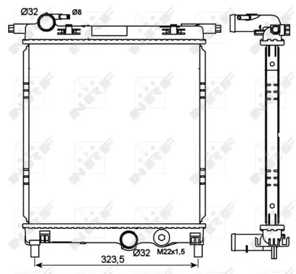 Billig NRF 53101 - Kühler, Motorkühlung