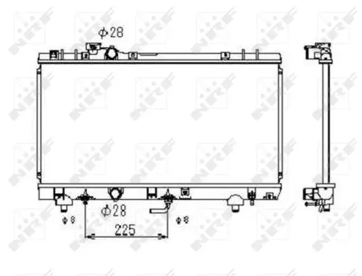 Neu NRF 53349 - Kühler, Motorkühlung