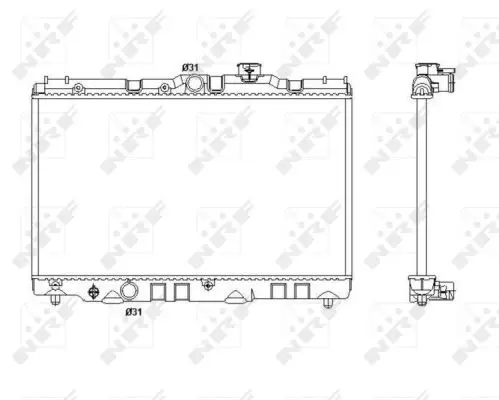 Neu NRF 53399 - Kühler, Motorkühlung