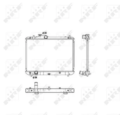 NRF 53582 - Kühler, Motorkühlung - EASY FIT Meistverkauft