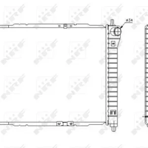 Direkt Vom Hersteller NRF 53637 - Kühler, Motorkühlung - EASY FIT