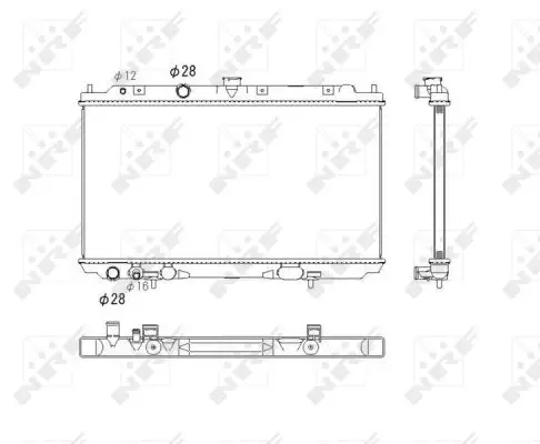 Letzte Chance NRF 53760 - Kühler, Motorkühlung