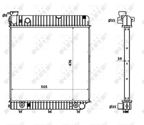 Letzte Chance NRF 53875 - Kühler, Motorkühlung - EASY FIT