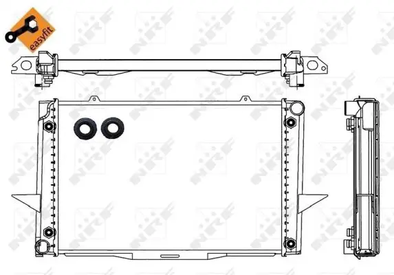 NRF 539509 - Kühler, Motorkühlung - EASY FIT Kracherpreis
