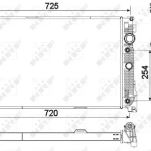 Top-Angebot NRF 53968 - Kühler, Motorkühlung