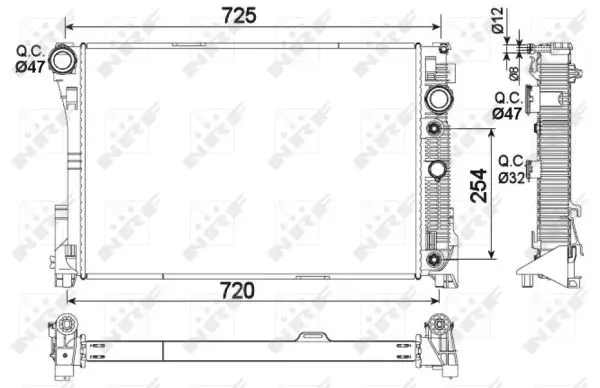 Top-Angebot NRF 53968 - Kühler, Motorkühlung