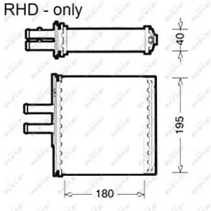 Billig NRF 54223 - Wärmetauscher, Innenraumheizung - EASY FIT