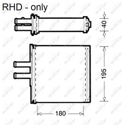 Billig NRF 54223 - Wärmetauscher, Innenraumheizung - EASY FIT