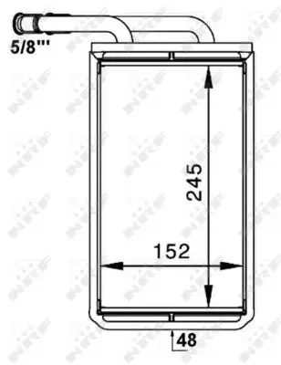 Schneller Versand NRF 54234 - Wärmetauscher, Innenraumheizung