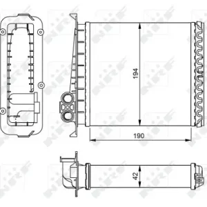 Direktkauf NRF 54284 - Wärmetauscher, Innenraumheizung - EASY FIT