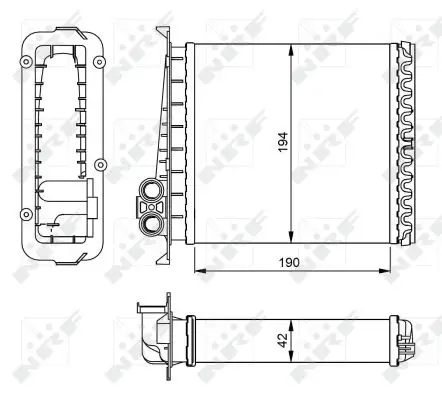 Direktkauf NRF 54284 - Wärmetauscher, Innenraumheizung - EASY FIT
