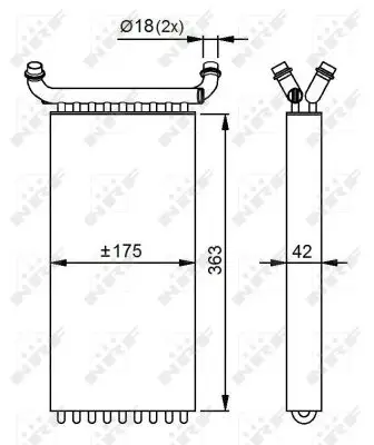 Online Kaufen NRF 54293 - Wärmetauscher, Innenraumheizung