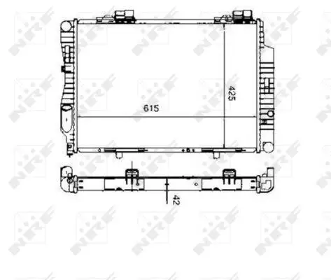 Günstig NRF 55333 - Kühler, Motorkühlung - EASY FIT