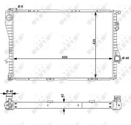 Mega-Angebot NRF 55323 - Kühler, Motorkühlung - EASY FIT