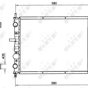 Expressversand NRF 58017 - Kühler, Motorkühlung