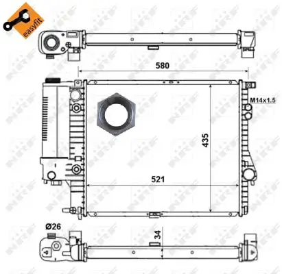 Meistverkauft NRF 58165 - Kühler, Motorkühlung - EASY FIT