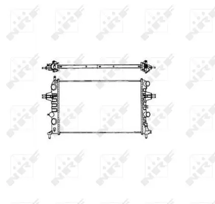 Knallerangebot NRF 58176 - Kühler, Motorkühlung - EASY FIT
