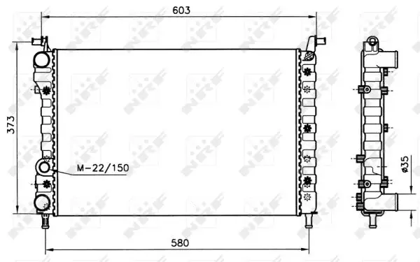 Neu Im Sortiment NRF 58221 - Kühler, Motorkühlung