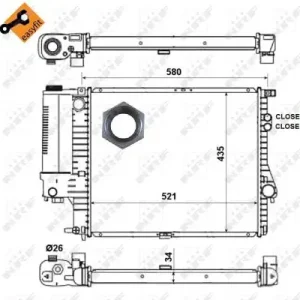 Direkt Vom Hersteller NRF 58247 - Kühler, Motorkühlung - EASY FIT