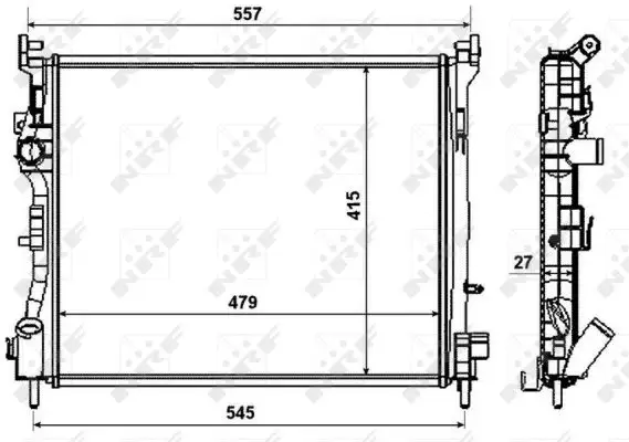 NRF 58374 - Kühler, Motorkühlung Super-Preis