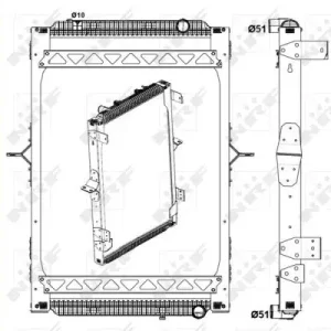 Begrenztes Angebot NRF 58404 - Kühler, Motorkühlung