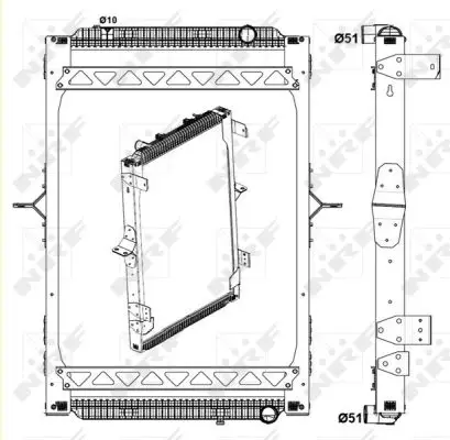 Begrenztes Angebot NRF 58404 - Kühler, Motorkühlung