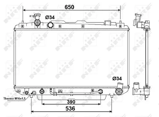 NRF 58415 - Kühler, Motorkühlung Super-Preis
