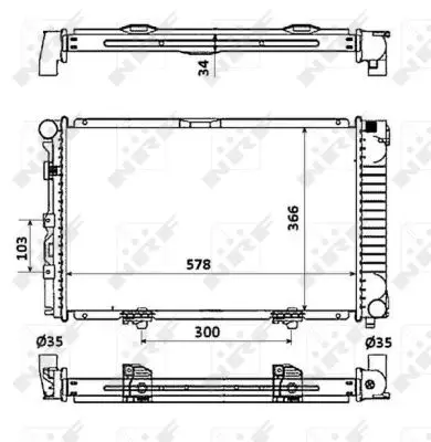 Neuheit NRF 58925 - Kühler, Motorkühlung - EASY FIT