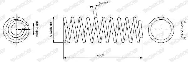 MONROE SP4062 - Fahrwerksfeder - MONROE SPRINGS Beliebt