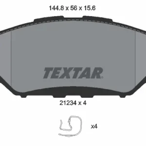 TEXTAR 2123401 - Bremsbelagsatz, Scheibenbremse Expressversand