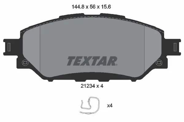 TEXTAR 2123401 - Bremsbelagsatz, Scheibenbremse Expressversand