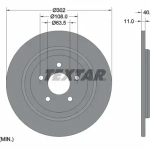 TEXTAR 92292403 - Bremsscheibe - PRO Knallerangebot
