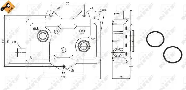 NRF 31180 - Ölkühler, Motoröl - EASY FIT Meistverkauft