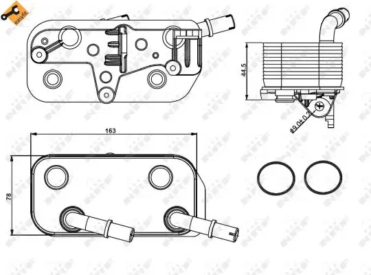 Bestpreis NRF 31189 - Ölkühler, Automatikgetriebe - EASY FIT