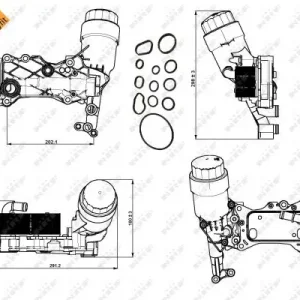 Sofort Bestellen NRF 31350 - Gehäuse, Ölfilter - EASY FIT