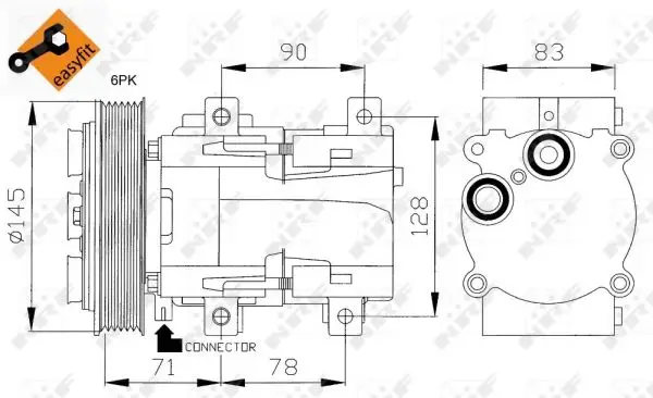 Super-Preis NRF 32085 - Kompressor, Klimaanlage - EASY FIT
