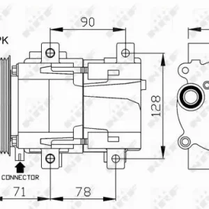 Sonderaktion NRF 32110 - Kompressor, Klimaanlage - EASY FIT
