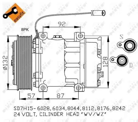 Nur Für Kurze Zeit NRF 32412 - Kompressor, Klimaanlage - EASY FIT