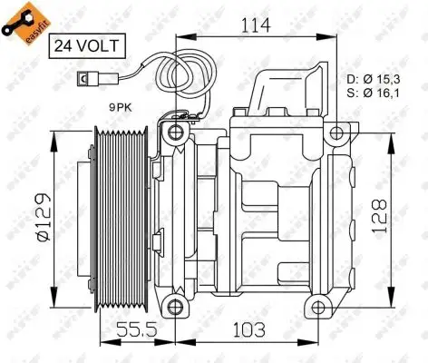 NRF 32567 - Kompressor, Klimaanlage - EASY FIT Neuheit