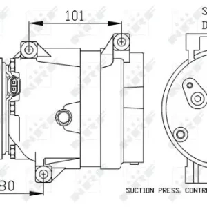Sonderaktion NRF 32481 - Kompressor, Klimaanlage - EASY FIT