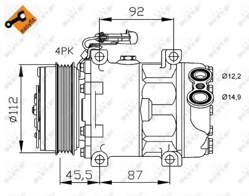 NRF 32701 - Kompressor, Klimaanlage - EASY FIT Direktkauf