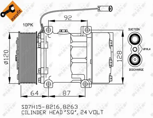 Nur Für Kurze Zeit NRF 32709 - Kompressor, Klimaanlage - EASY FIT